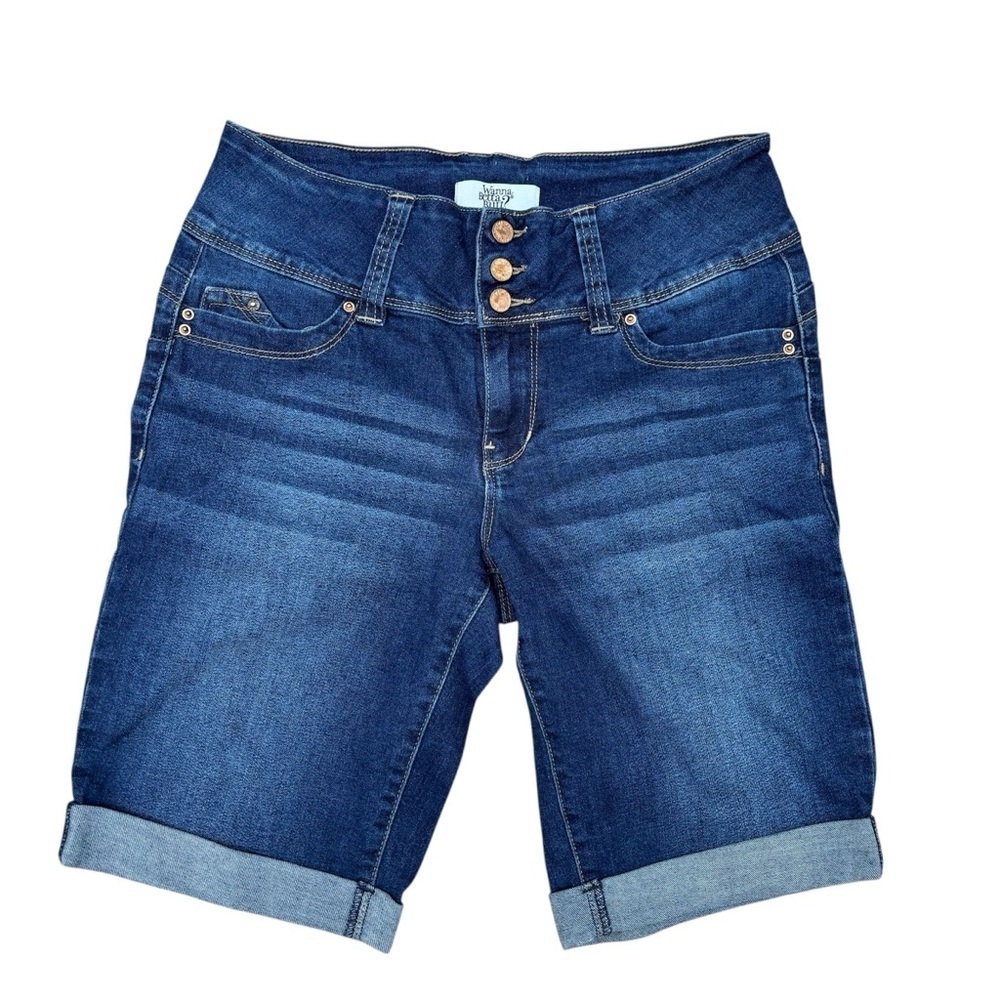 YMI Dark Wash Blue Jean Shorts Size 7 / 28
